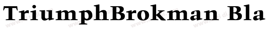 TriumphBrokman Black字体转换